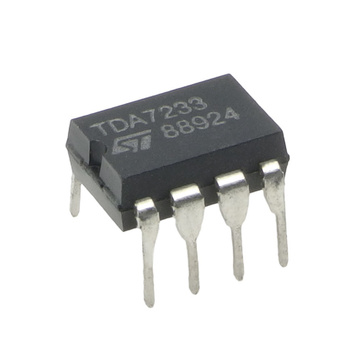 Wzmacniacz audio TDA7233, 1 W klasa AB, zasilanie 1,8–15 V, z wyciszaniem, DIP8, STMicroelectronics
