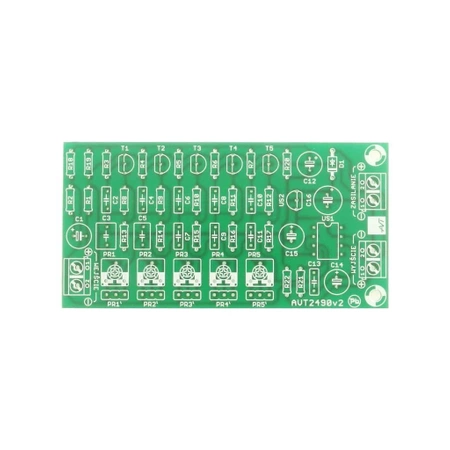 Korektor graficzny equalizer 5-kanałowy - PCB do projektu AVT 2490
