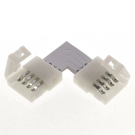 Komplet złączy typu-L do taśm LED 10mm SMD5050, 4 piny