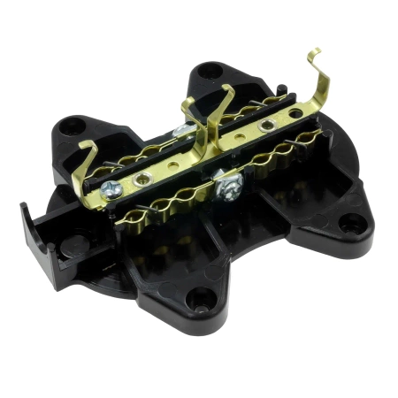 Gniazdo elektryczne Schuko podwójne, montaż natynkowy, kolor czarny, seria Retro PRL