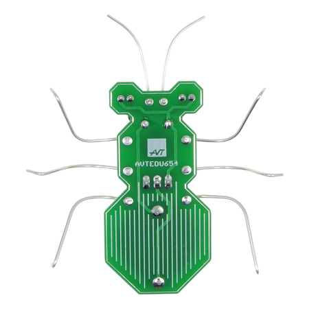 Zielony robaczek DIY do nauki lutowania AVT EDU654