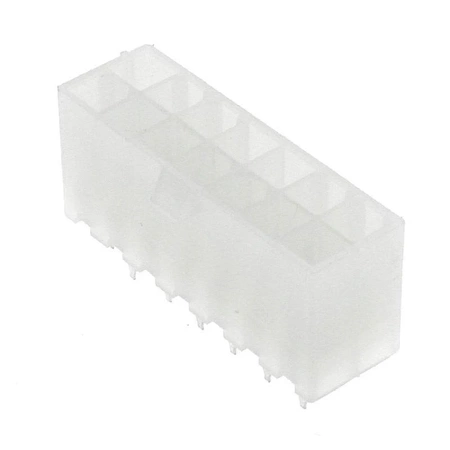 Wtyk ATX 14-stykowy męski prosty do montażu na PCB, raster 4,20 mm, biały, KWM4505-14S