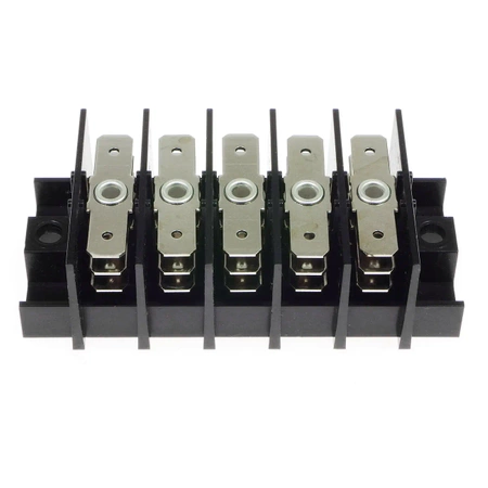 Listwa montażowa na konektory 6,3 x 0,8mm 55.886.033, 5 rzędów WECO