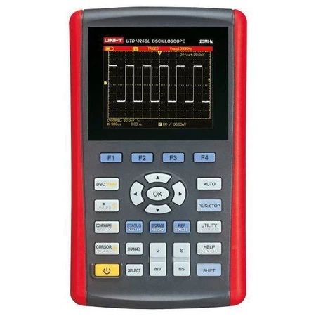 Oscyloskop 25MHz; Miernik [V, A, om, F] USB, Uni-T UTD1025CL
