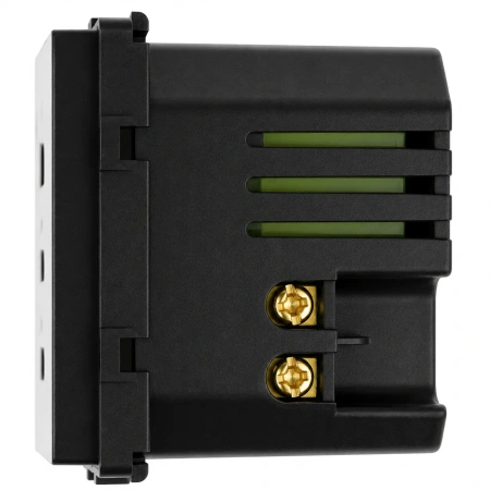 Ładowarka USB A + 2xC 65W GaN grafitowa podtynkowa (moduł bez ramki) - TAWOIA Glass