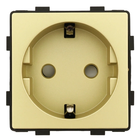 Moduł - gniazdo elektryczne Schuko - złoty - Tawoia Glass