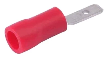 Konektor płaski 2.8mm męski izolowany, 0.5mm, 0.5-1.5mm, SGE