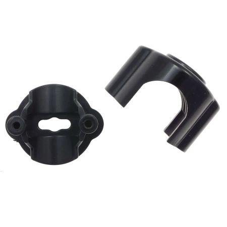 Uchwyt kabla plastikowy 42×32 mm natynkowy czarny - Retro PRL