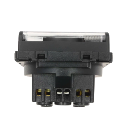 Moduł - Gniazdo elektryczne Schuko IP44 z klapką - czarny - Tawoia Glass