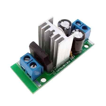 Moduł zasilacza stabilizowanego 12V 1.5A z AC (7V - 25V) LM7812