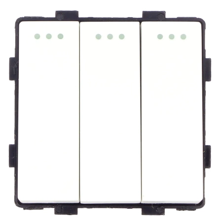 Moduł - Włącznik światła schodowy potrójny - biały - Tawoia Glass