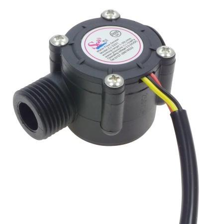 Czujnik przepływu cieczy, wody 1-30l/min - 1/2 cala - przepływomierz ZJ-S201