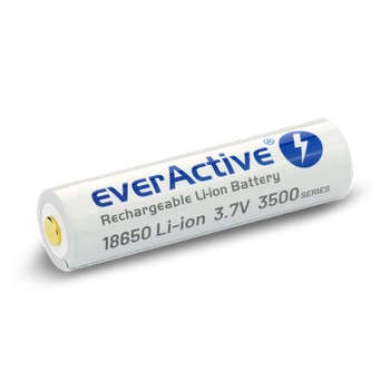 Akumulator Li-ion 18650 3,7 V 3500 mAh z gniazdem micro USB i zabezpieczeniem, everActive EVHR18650-3500