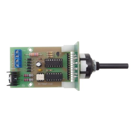 Regulator mocy - maksymalne obciążenie 12A / 230Vac (2.5 kW) - zlutowany KIT AVT 5067