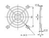 Osłona ochronna wirnika do wentylatora 60 × 60 mm, model Sunon FG-06