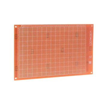 Płytka uniwersalna 12 x 18 cm, jednostronna, raster 2,54 mm, czerwona, PU16