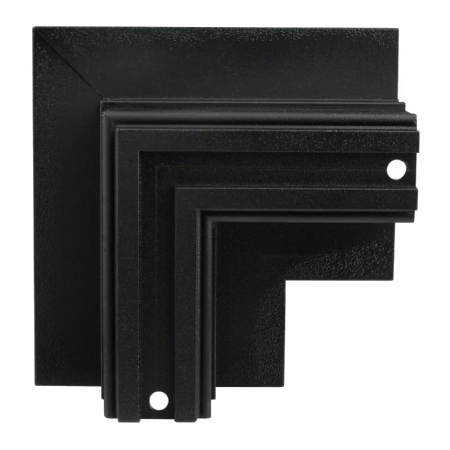 Łącznik kątowy do szyny magnetycznej poziomy podtynkowy czarny M-LINE