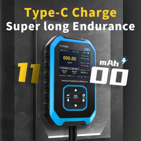 Licznik Geigera GC-01, max 10000 μSv/h, FNIRSI