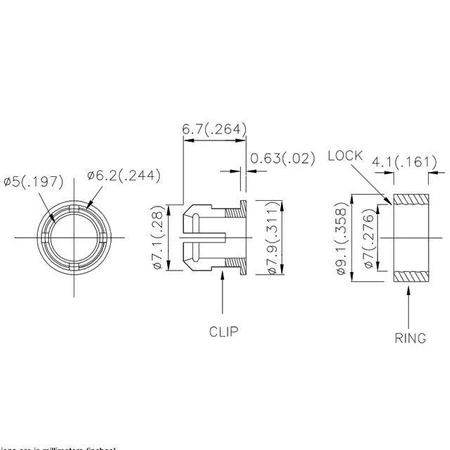 Oprawka do diod LED 5mm RTC52