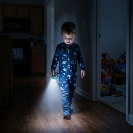 Latarka LED na baterie. Zestaw DIY do nauki lutowania AVT EDU627