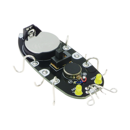 ROBO-BUG DIY - Czarny wędrujący robaczek LED do zlutowania