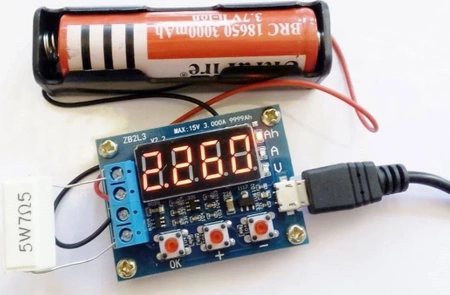 Miernik pojemności akumulatorów ZB2L3 15V - 3A - do Ni-Mh, Ni-Cd, Li-Ion, Li-Pol, Li-Fe i innych