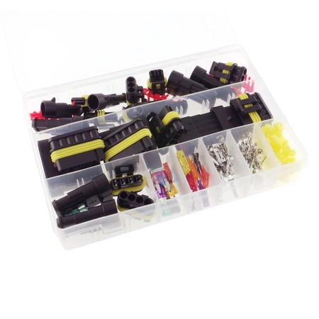 Zestaw złączy hermetycznych 216 szt + zaciskarka SN-48B