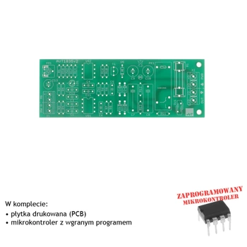 Klaskacz, włącznik dźwiękowy na dwa klaśnięcia 230V - PCB i mikroprocesor do projektu AVT 1835
