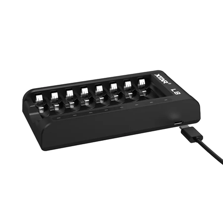 Ładowarka 8-kanałowa do ogniw AA i AAA Li-ion 1,5 V oraz Ni-MH, QC 3.0, Xtar L8
