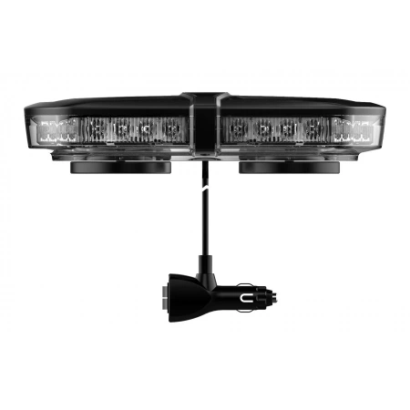 Belka ostrzegawcza LED na dach pojazdu, 24 cm, 23W, 32 LED, światło pomarańczowe, magnes, R65 R10, BLK0031
