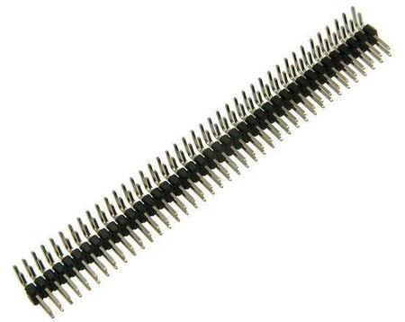 Listwa kołkowa goldpin 2x40 pin, raster 2,54 mm, kątowa