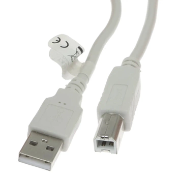 Kabel USB 1.8m, wtyk - wtyk (A-B), do drukarki, skanera, peryferiów