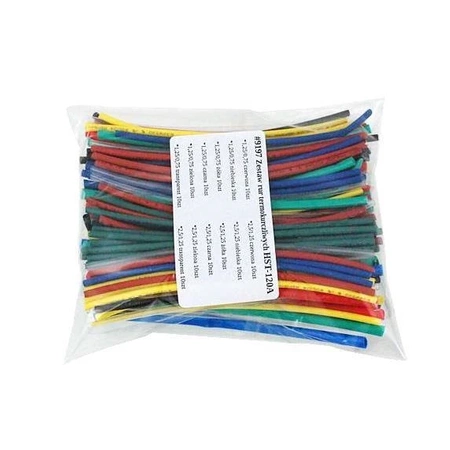 Zestaw koszulek termokurczliwych 120 szt. po 10 cm, mix kolorów, HST-120A
