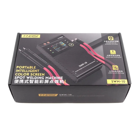 Zgrzewarka do ogniw - spawarka punktowa FNIRSI SWM10 z kolorowym wyświetlaczem i funkcją powerbank