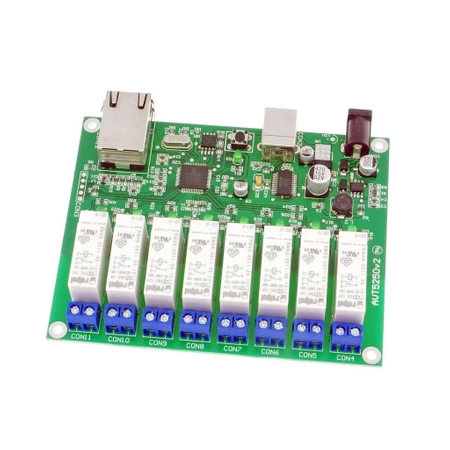 Karta przekaźników z interfejsem Ethernet - KIT AVT 5250