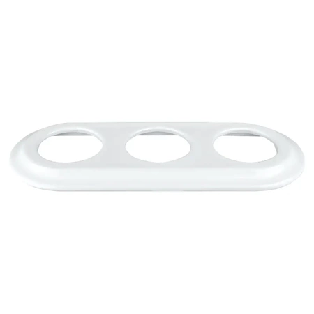 Ramka potrójna ceramiczna biała Ceramic Loft