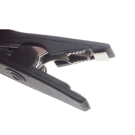 Krokodylek izolowany, rozwarcie 9.7mm, gniazdo 2mm, zielony