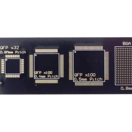 Linijka wzorcowa elementów SMD - 15x2.5cm - do warsztatu elektronika