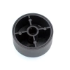 Gałka aluminiowa do potencjometru na oś 6mm - 31x17mm - czarna, biały wskaźnik