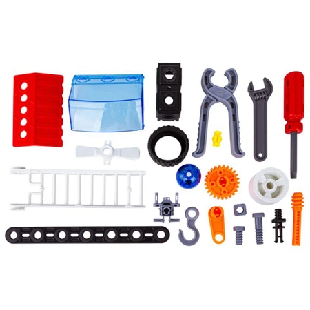 Klocki konstrukcyjne: STRAŻ POŻARNA 7w1, 159 elementów