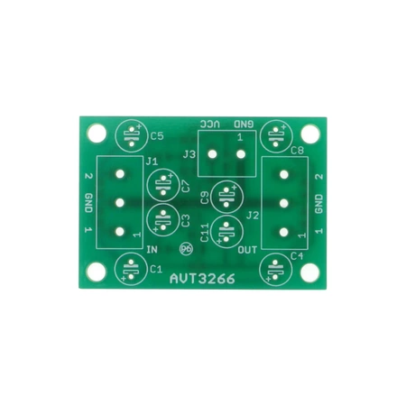 Miniaturowy przedwzmacniacz audio, PCB do projektu AVT3266