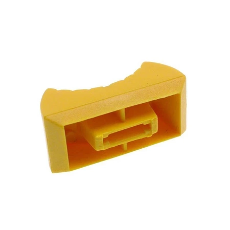 Gałka do potencjometru suwakowego - żółta 24x11x11mm na trzpień 8mm