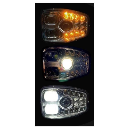 Reflektor drogowy LED samochodowy, 5 funkcji, strona prawa, L3431