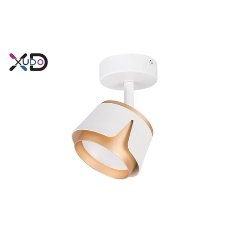 Kinkiet GX53 LED x1 biały+złoty, XUDO IK281W
