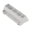 Obudowa modułowa na szynę DIN ZD1012J, 89,8 × 213,8 × 65,2 mm, ABS, szara, Kradex