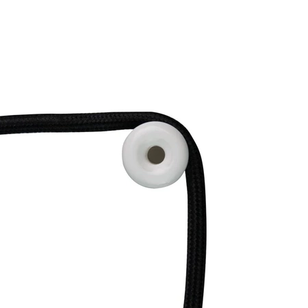 Uchwyt kabla ceramiczny 18x23mm, natynkowy biały Ceramic Loft