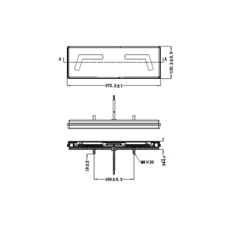 Lampa tylna zespolona samochodowa KMR1 12/24V z kablem, strona lewa, L1828