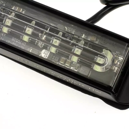 Lampa błyskowa LED do pojazdu, 30W, 6 LED, światło niebieskie, R65 R10, 12V/24V, LW0035