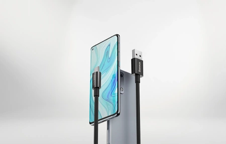 Kabel USB do USB-C 2m, szybkie ładowanie QC 65W, Baseus Superior Series, czarny