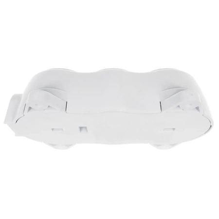 Gniazdo elektryczne Schuko potrójne, montaż natynkowy, kolor biały, seria Retro PRL